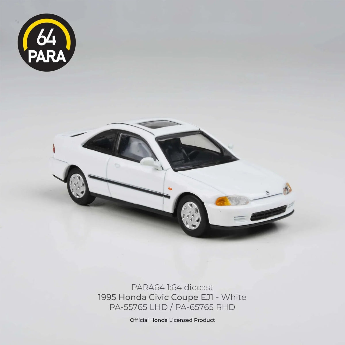 Honda Civic Coupe EJ1 LHD 1995, 1:64 Scale (White) — image 4