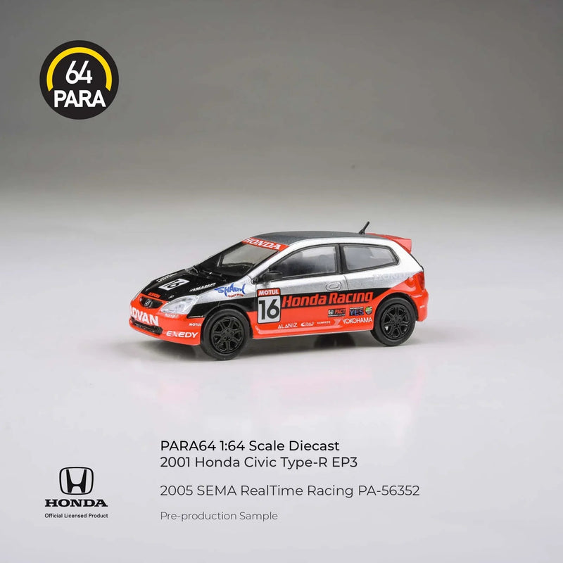 Honda Civic 2005 SEMA RealTime Racing, 1:64 Scale (Red) — image 1