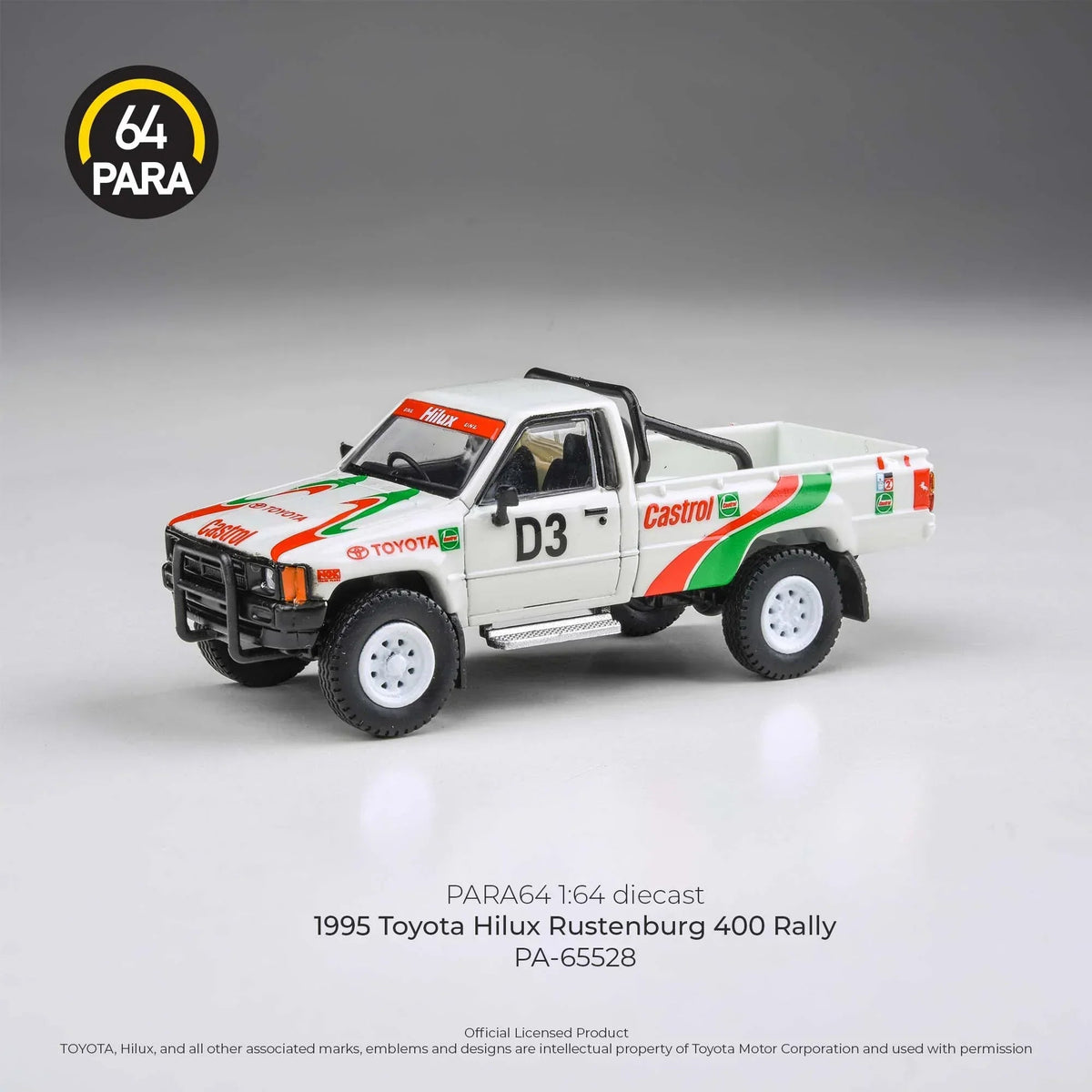 Toyota Hilux Rustenburg 400 Rally 1995, 1:64 Scale (White) — image 1