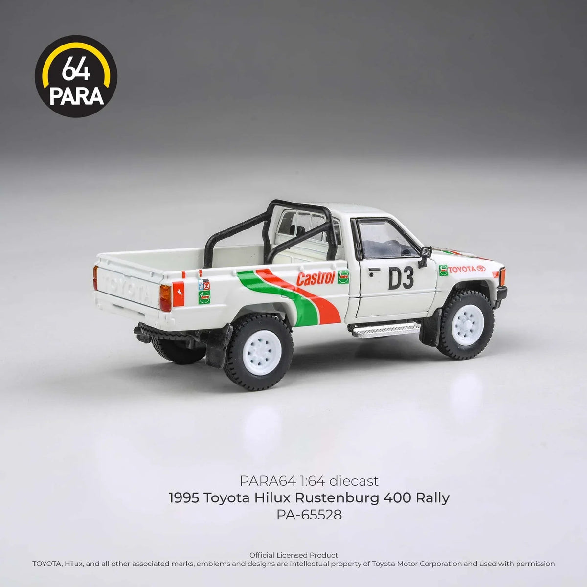 Toyota Hilux Rustenburg 400 Rally 1995, 1:64 Scale (White) — image 3