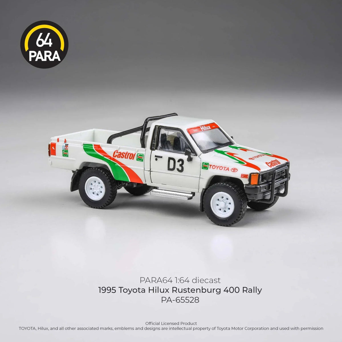Toyota Hilux Rustenburg 400 Rally 1995, 1:64 Scale (White) — image 4
