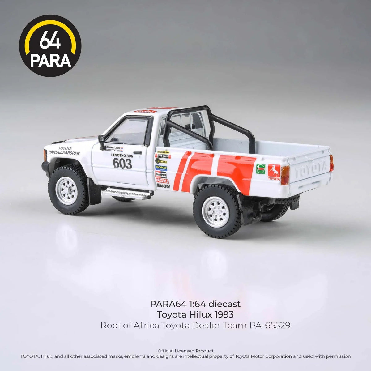 Toyota Hilux 1993 Roof Of Africa Toyota Dealer Team 1995, 1:64 Scale — image 2