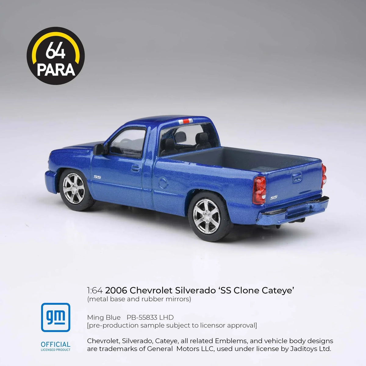 Chevrolet Silverado 'SS Clone Cateye' 2006 , 1:64 Scale (Blue) — image 3