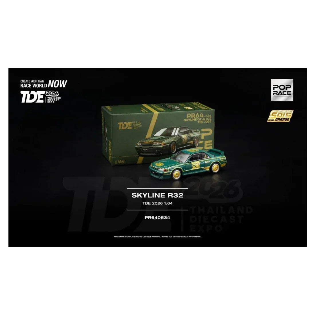 *TDE 2026* Nissan Skyline GT-R R32, 1:64 Scale — image 1