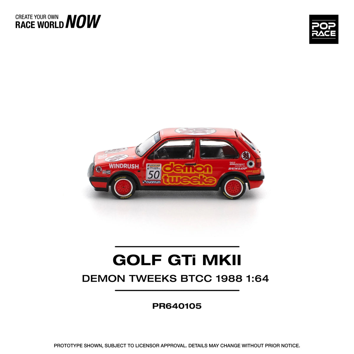 Golf Gti MKII Demon Tweek Btcc 1988, 1:64 Scale (Red) — image 2