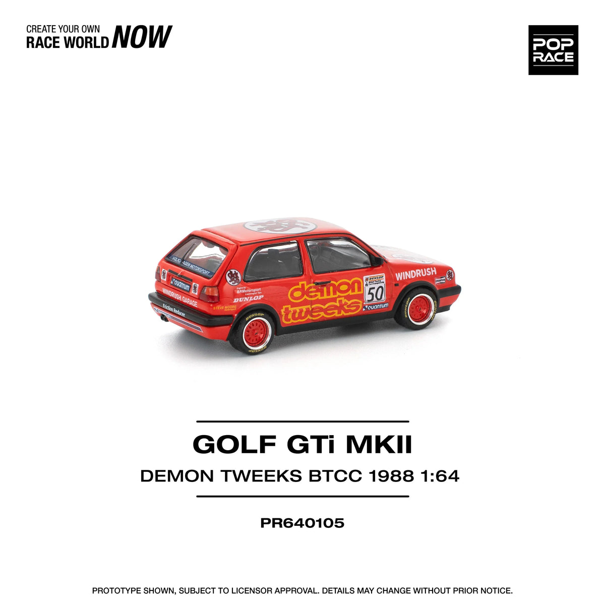 Golf Gti MKII Demon Tweek Btcc 1988, 1:64 Scale (Red) — image 5