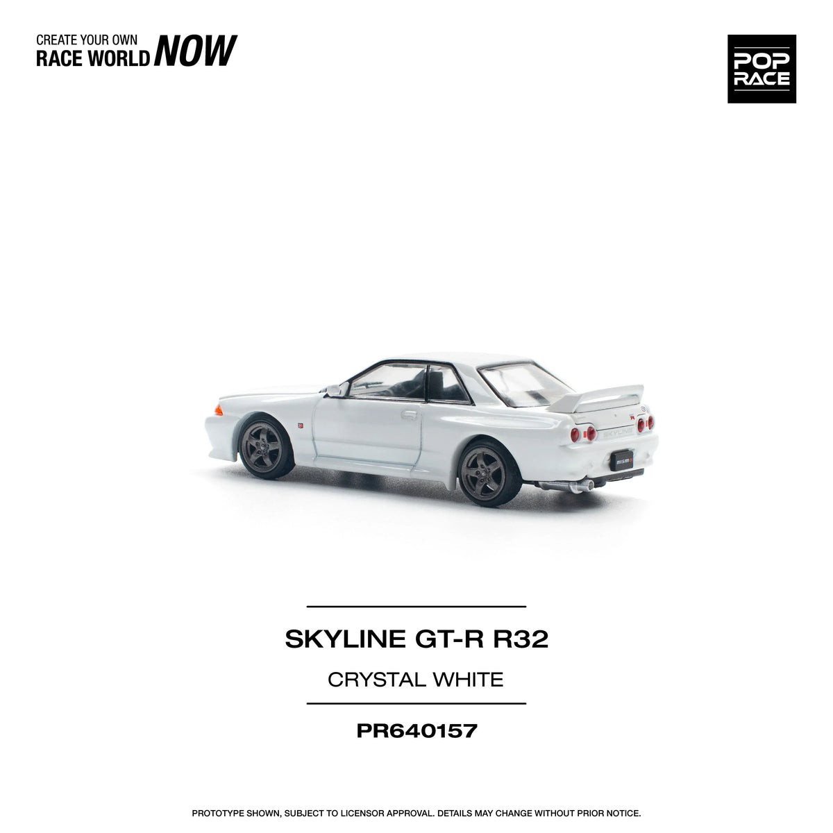 Skyline GT-R R32, 1:64 Scale (White) — image 3