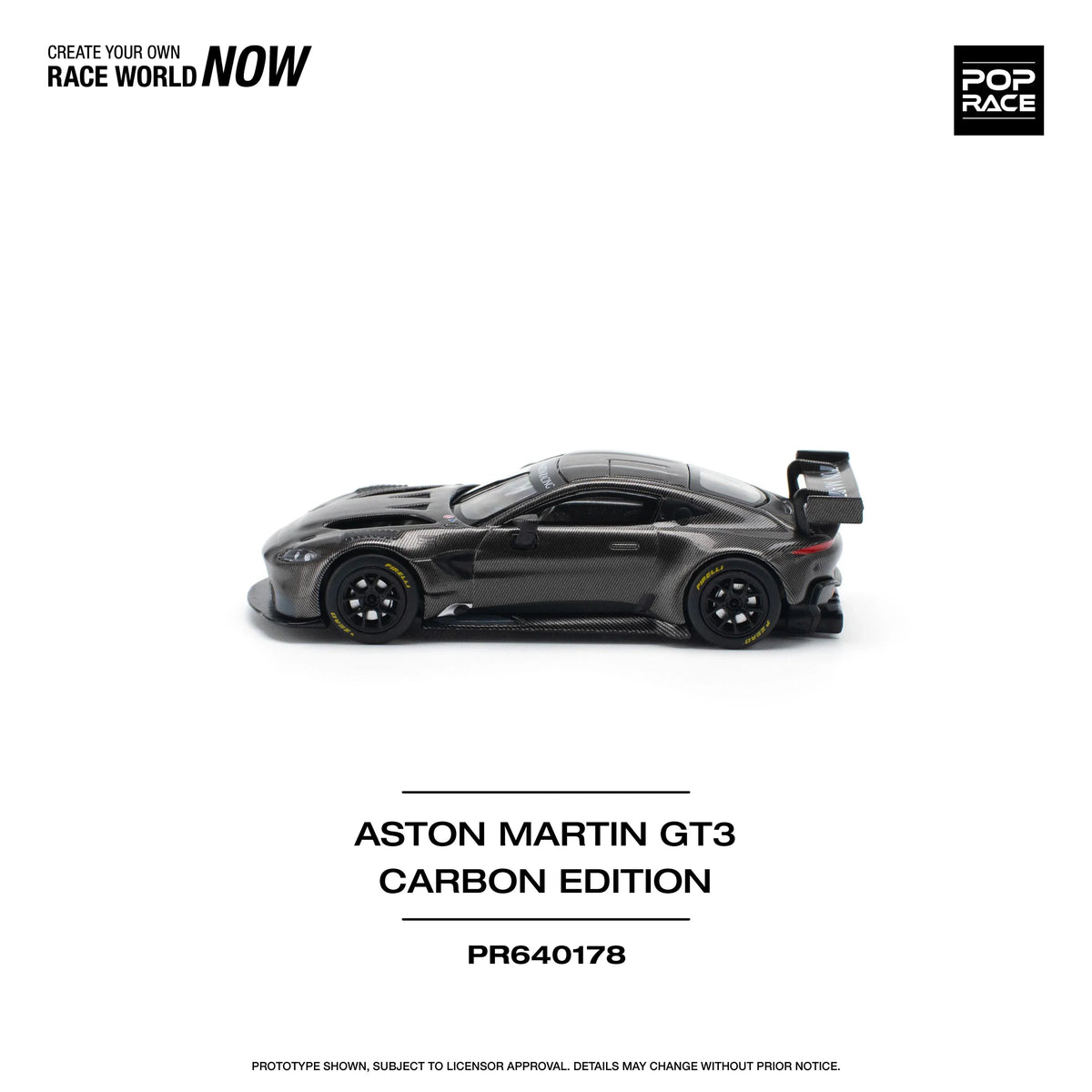 Aston Martin GT3 Carbon Edition, 1:64 Scale (Black) — image 2