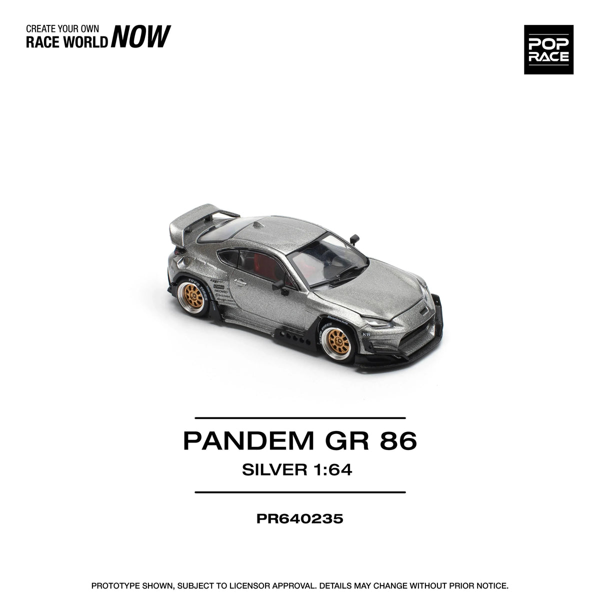 Pandem GR 86, 1:64 Scale (Silver) — image 4