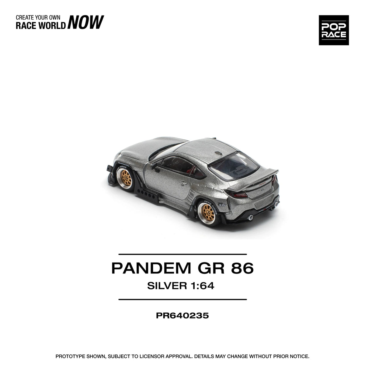 Pandem GR 86, 1:64 Scale (Silver) — image 3
