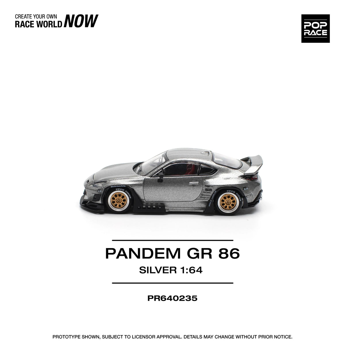 Pandem GR 86, 1:64 Scale (Silver) — image 2