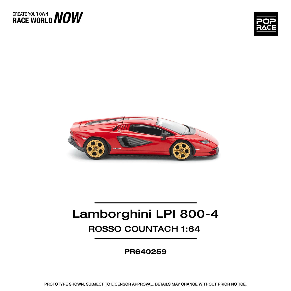 Lamborghini LPI 800-4 Rosso Countach , 1:64 Scale (Red) — image 5