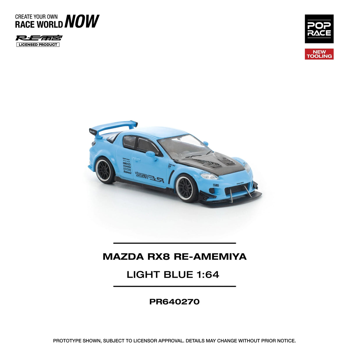 Mazda RX8 Re-Amemiya, 1:64 Scale (Blue) — image 5