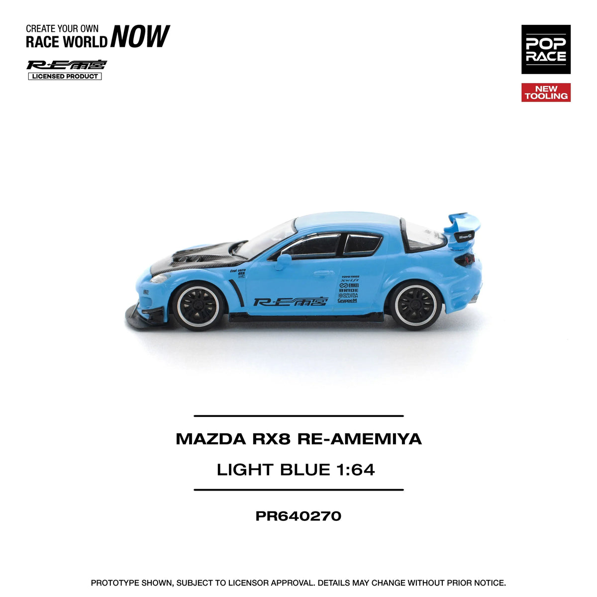 Mazda RX8 Re-Amemiya, 1:64 Scale (Blue) — image 2