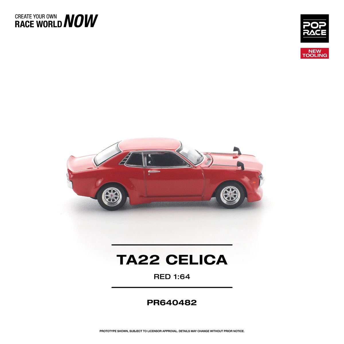 *PRE-ORDER* TA22 Celica New Tooling, 1:64 Scale (Red) — image 4