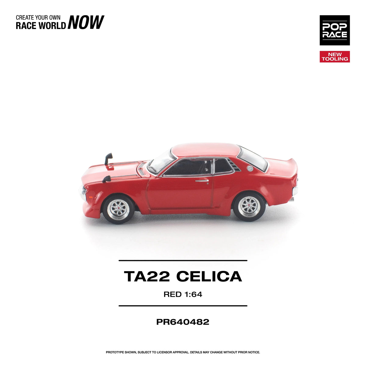 *PRE-ORDER* TA22 Celica New Tooling, 1:64 Scale (Red) — image 2