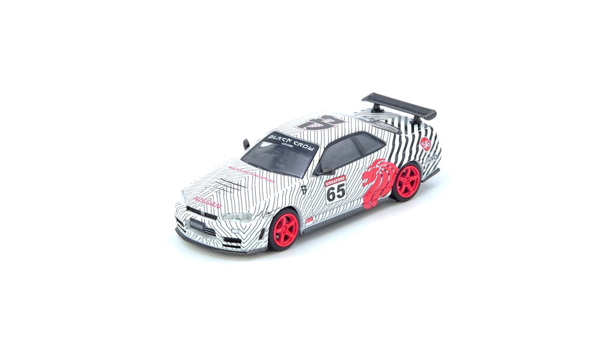 Skyline GT-R R34, 1:64 Scale (White) — image 1