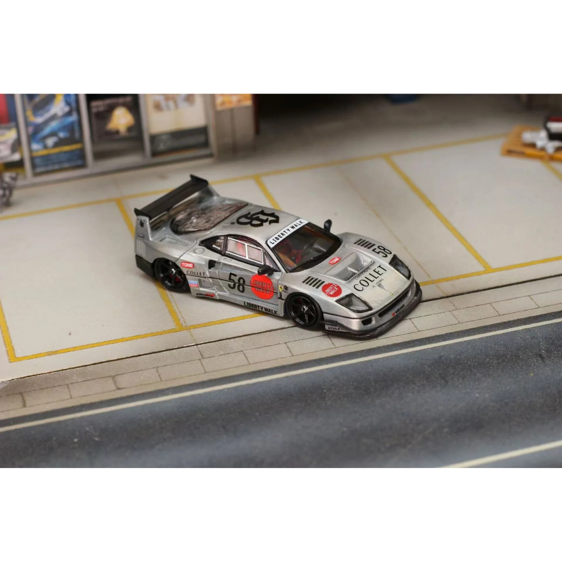 *PRE-ORDER* Liberty Walk F40 Raw #58, 1:64 Scale — image 1