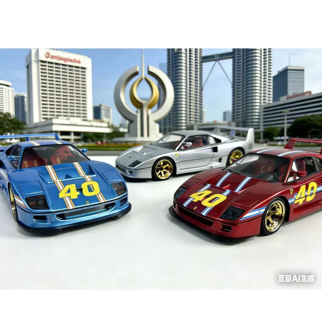 Larry Wood International Diecast Show The legend Asia Tour Ferrari F40 Resin (Limited to 100) 2026, 1:18 Scale (Red) — image 6