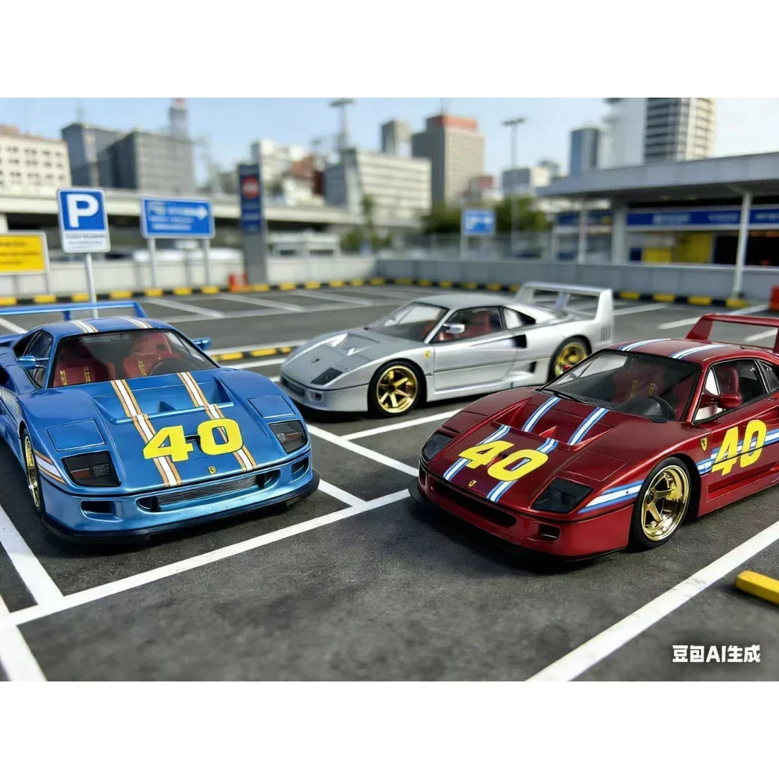 Larry Wood International Diecast Show The legend Asia Tour Ferrari F40 Resin (Limited to 100) 2026, 1:18 Scale (Red) — image 8