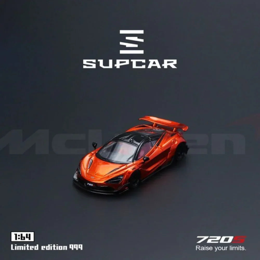 SupCar McLaren 720S alloy car model, 1:64 Scale (Bright Orange) — image 1