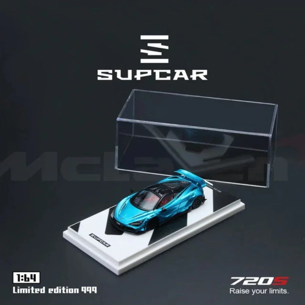 SupCar McLaren 720S alloy car model, 1:64 Scale (Bright Blue) — image 3