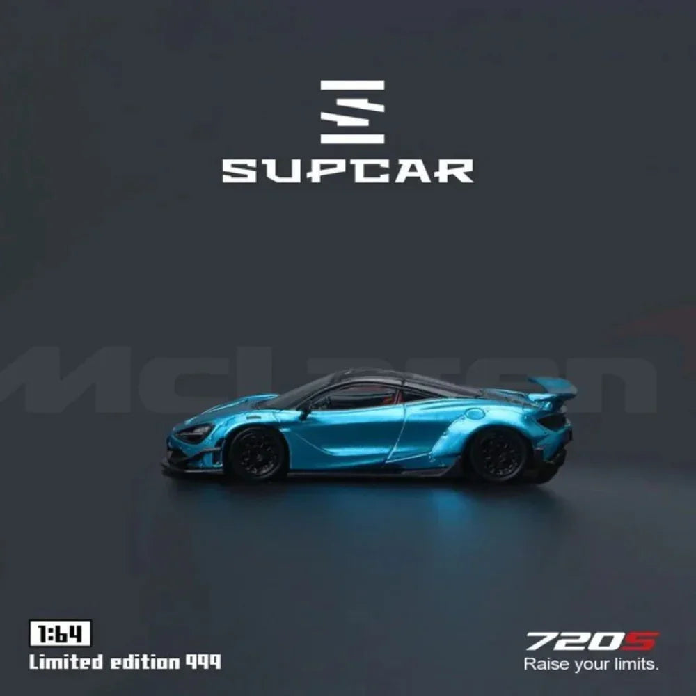 SupCar McLaren 720S alloy car model, 1:64 Scale (Bright Blue) — image 2