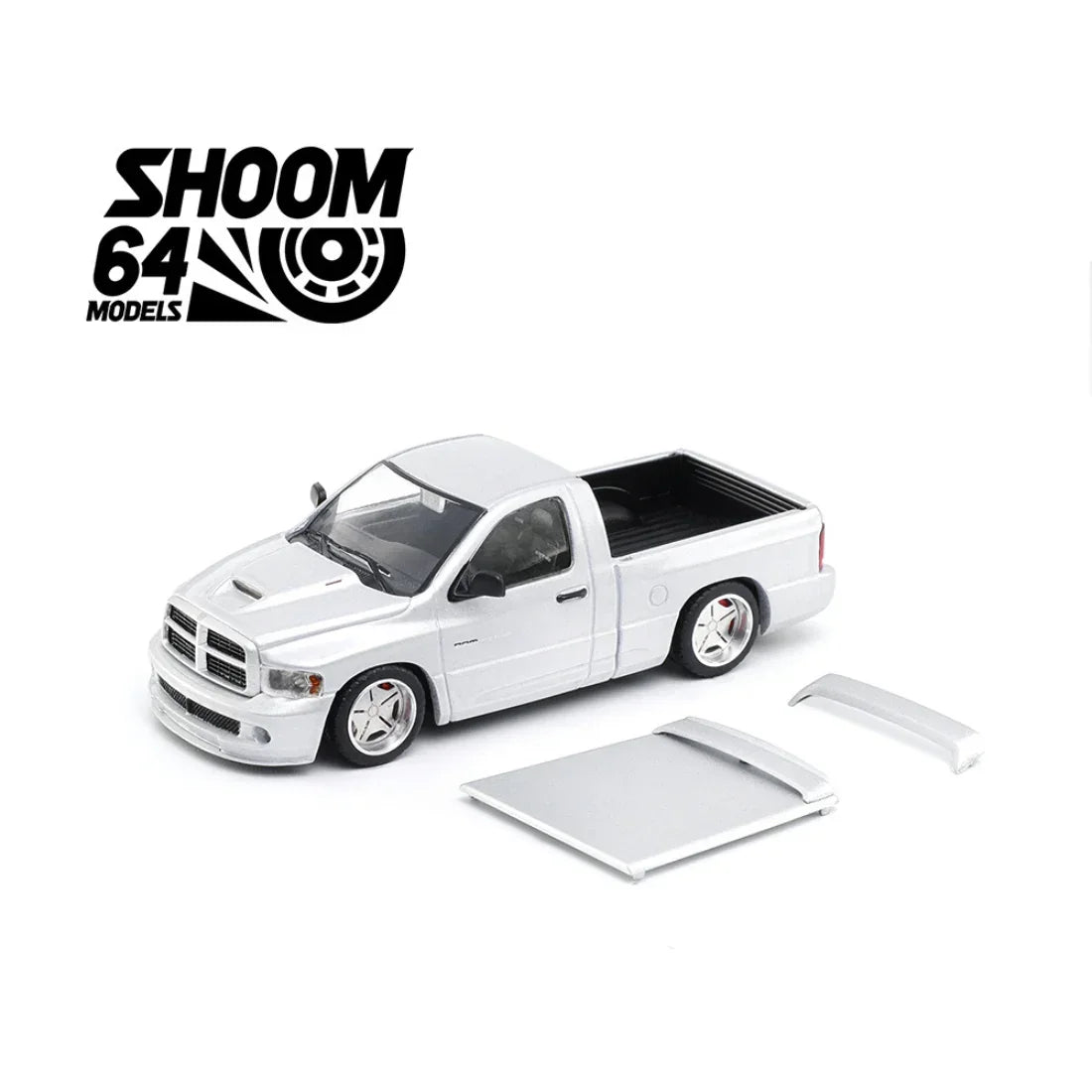 Dodge Ram SRT-10 (2003), 1:64 Scale (Silver) — image 1