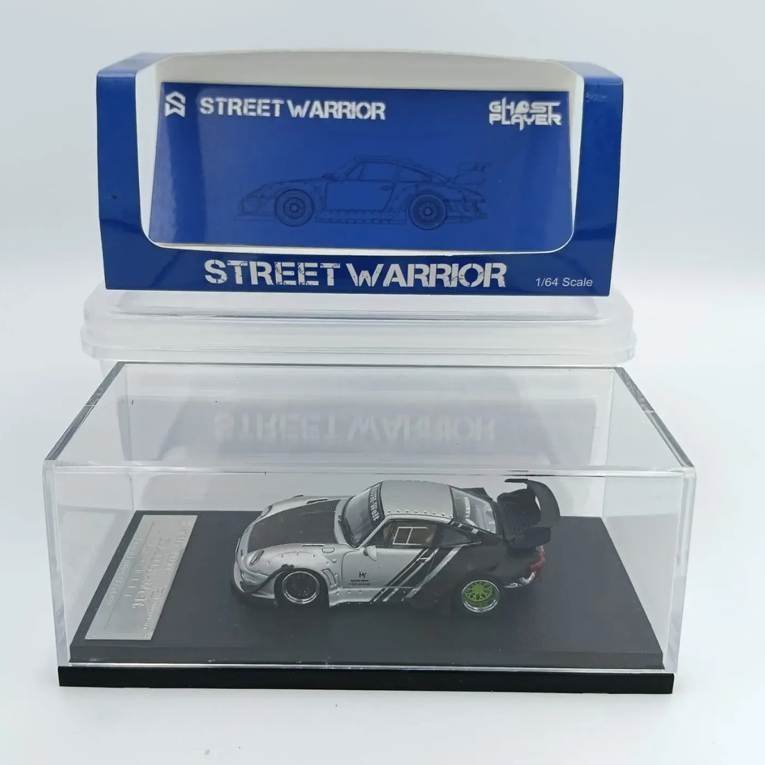 Porsche RWB (Limited to 499pcs), 1:64 Scale (Silver Black) — image 1