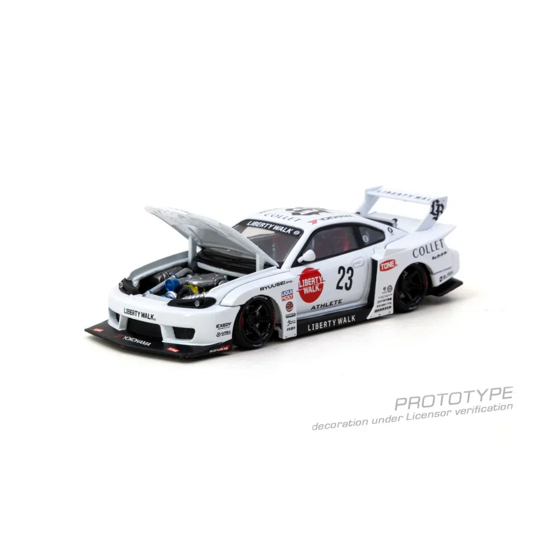 *PRE-ORDER* LB-Super Silhouette Nissan SILVIA (S15) Drift (Open Bonnet & with Engine Compartment) 2025, 1:64 Scale — image 3