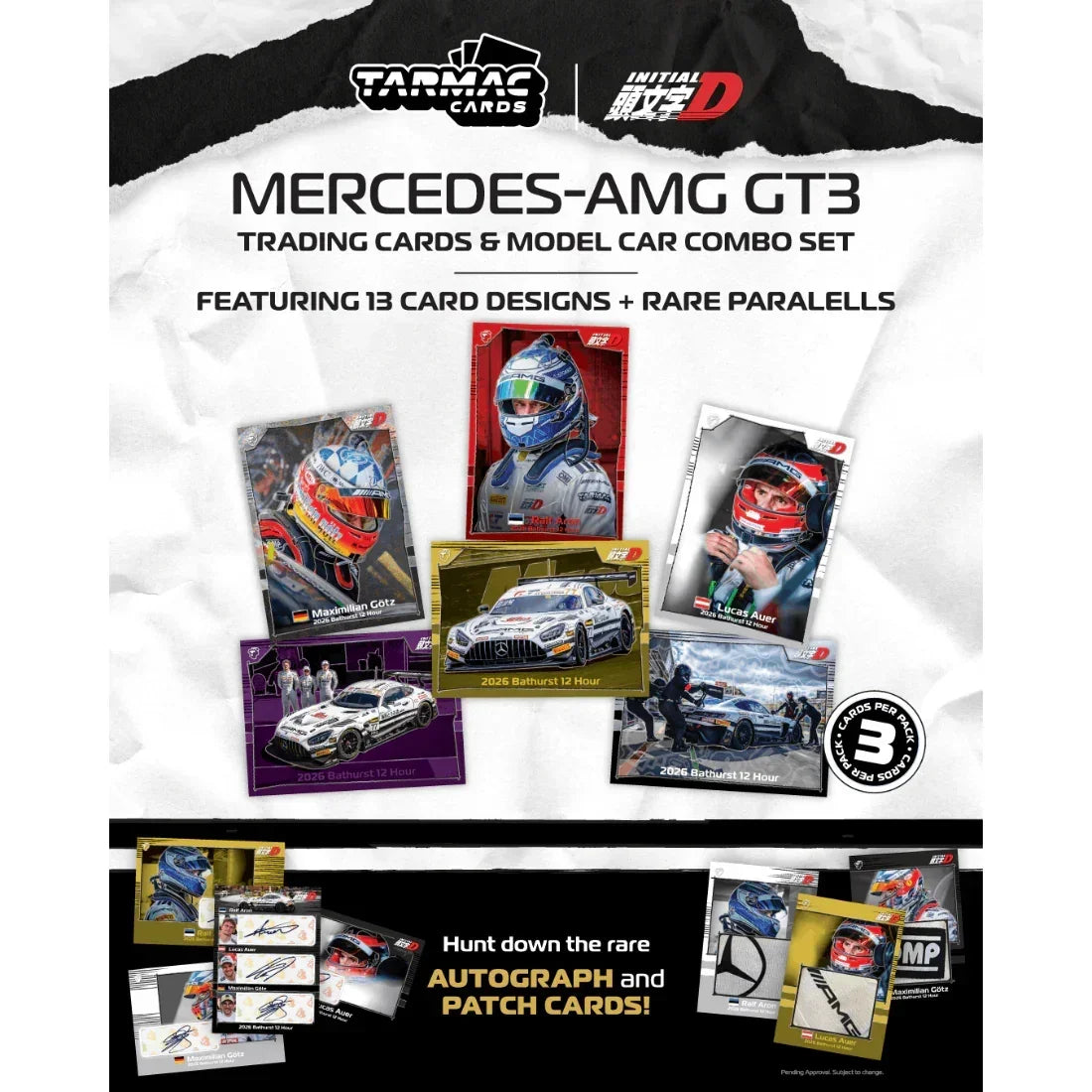 *PRE-ORDER* Mercedes AMG GT3 diecast Bathurst 12h Craft-Bamboo Racing with Diorama Display Base 2026, 1:64 Scale — image 3