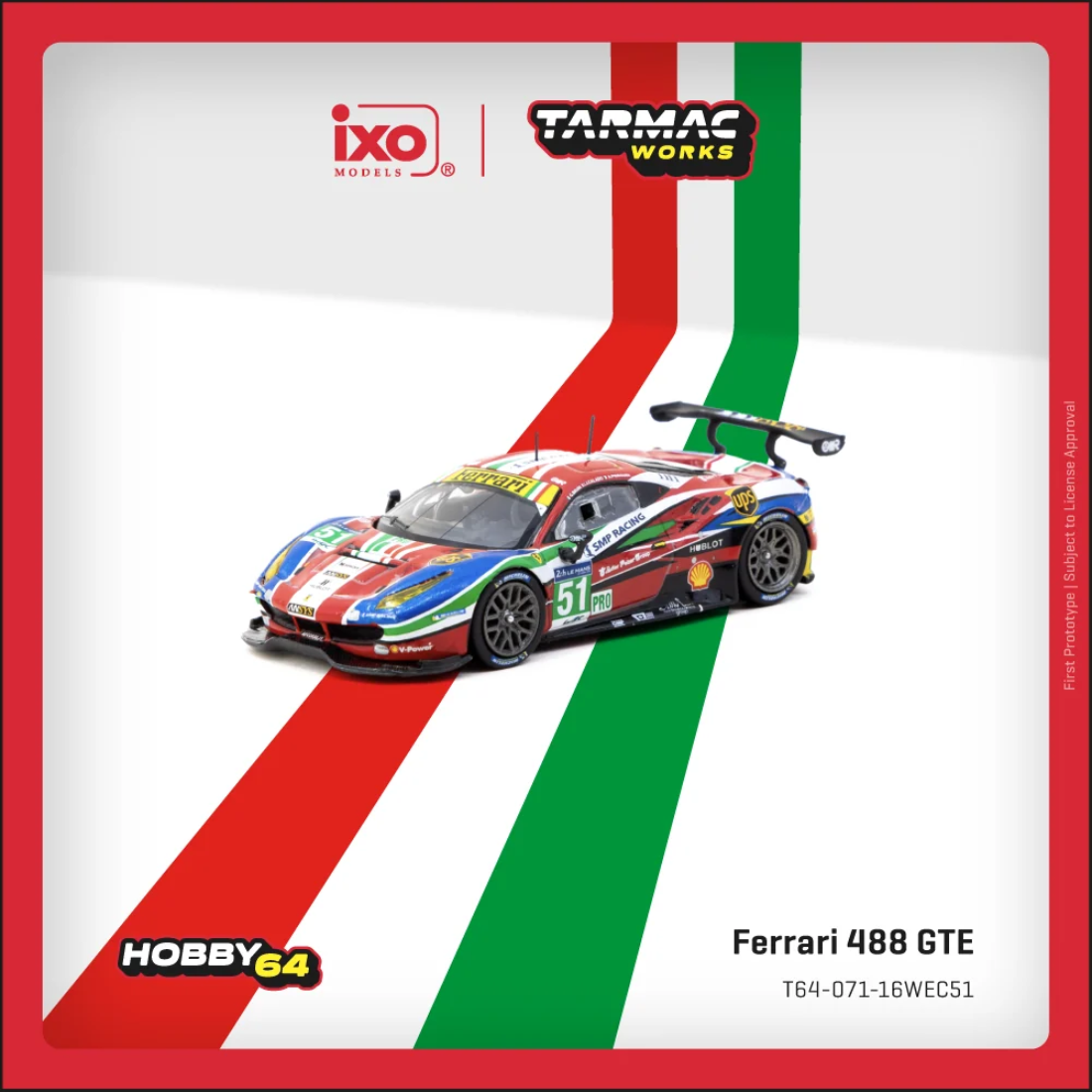 Ferrari 488 GTE 24h of Le Mans 2016, 1:64 Scale — image 1