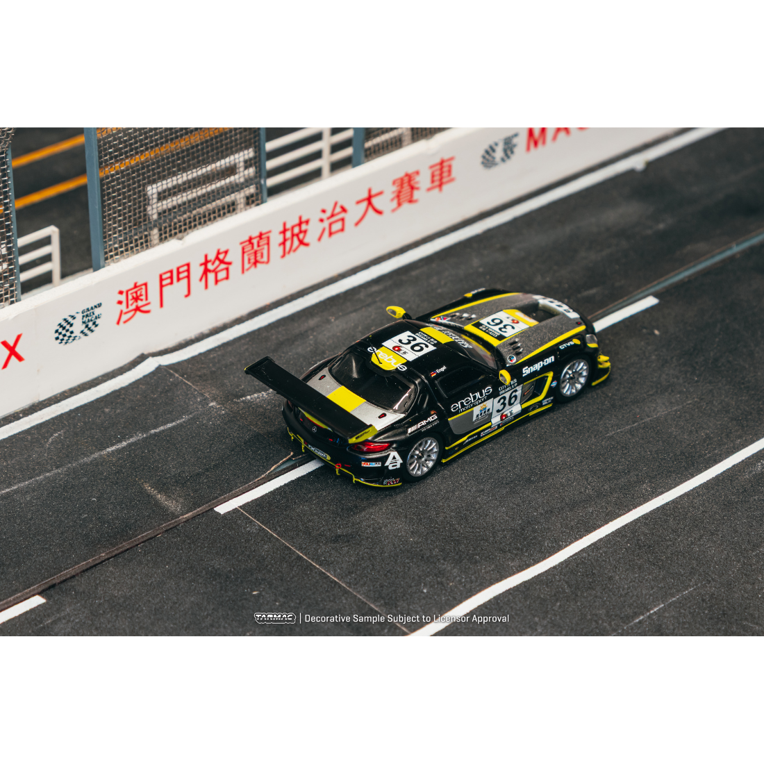 *PRE-ORDER* Mercedes AMG GT3 diecast Macau GT Cup 2013 Maro Engel, 1:64 Scale — image 4