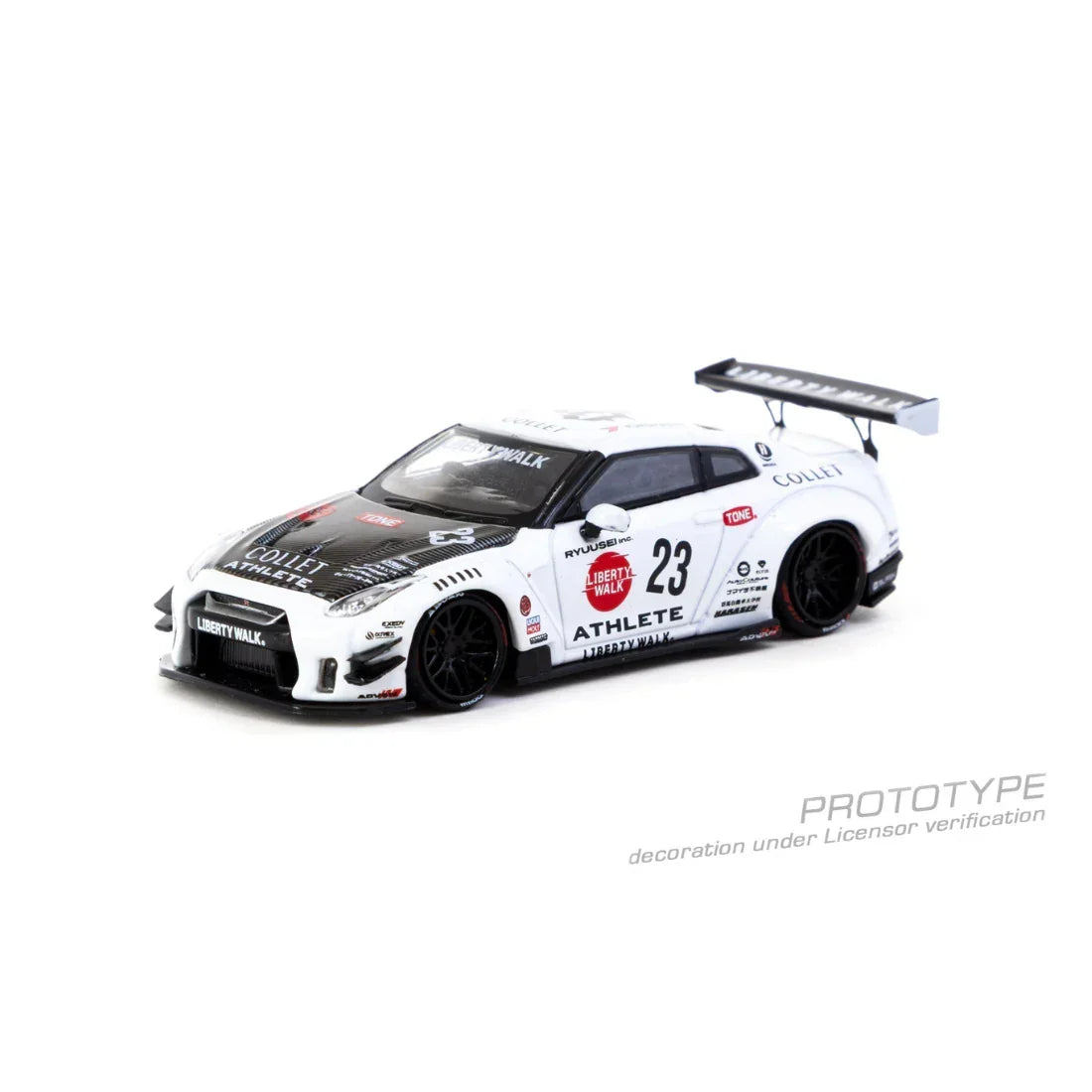 NISSAN GT-R R35 Type 2 With Metal Oil Can Packaging, 1:64 Scale (White) — image 2