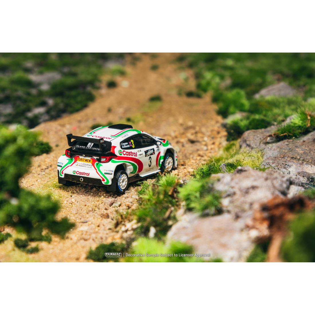 *PRE-ORDER* Toyota GR Yaris Rally2 British Rally Championship Chris Ingram / Alex Kihurani (Model Car + Trading Cards Combo Set) 2024 , 1:64 Scale — image 5