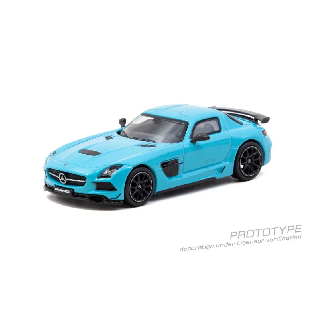*PRE-ORDER* Mercedes-Benz SLS AMG Coupé Black Series Chance of Chase Car, 1:64 Scale (Matte Blue) — image 1