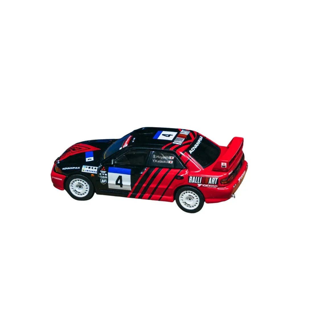 *PRE-ORDER* Mitsubishi Lancer Evolution III China Rally Yoshihiro Kataoka / Satoshi Hayashi (Chance of Chase Car) 1998, 1:64 Scale — image 4