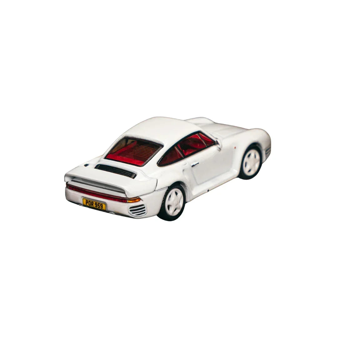 *PRE-ORDER* Porsche diecast 959 Chance of Chase Car (Model Car + Trading Cards Combo Set), 1:64 Scale (White) — image 6