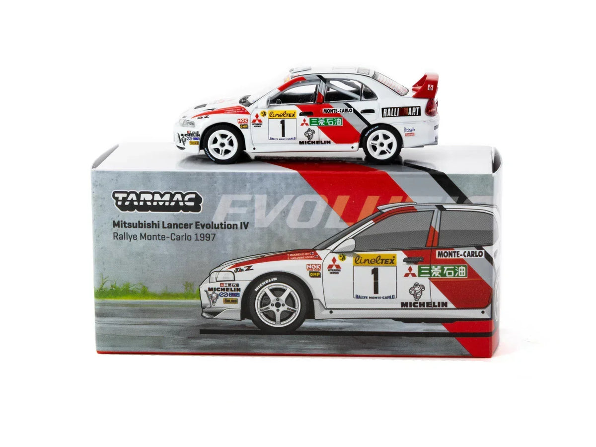 Mitsubishi Lancer Evolution IV Rallye Monte-Carlo 1997 #1 - Global64, 1:64 Scale (White) — image 3