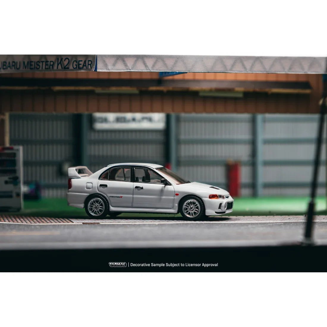 *PRE-ORDER* Mitsubishi Lancer RS Evolution IV (White) Chance of Chase Car, 1:64 Scale — image 4
