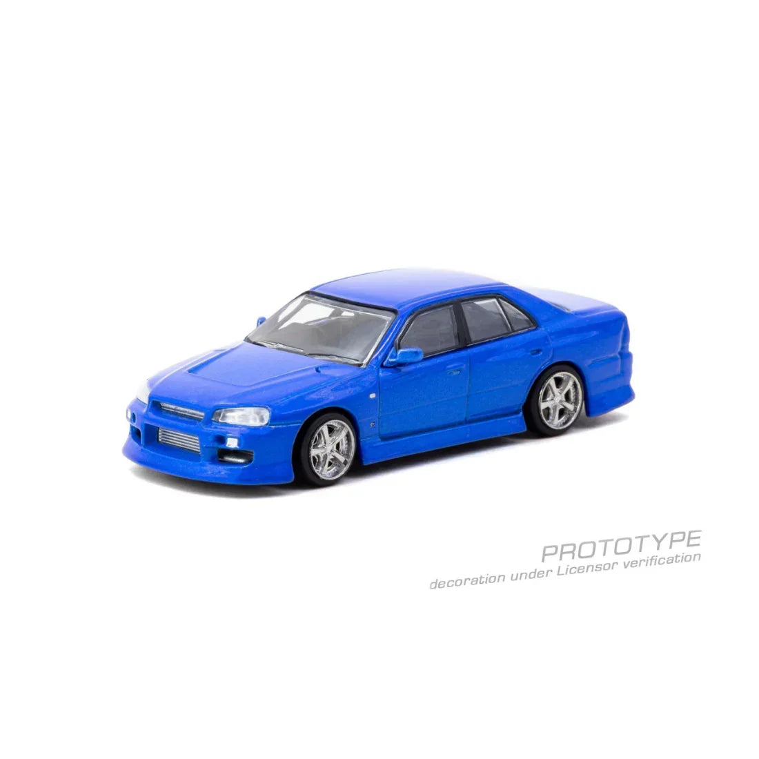 *PRE-ORDER* URAS Skyline ER34 Chance of Chase Car, 1:64 Scale (Blue) — image 2
