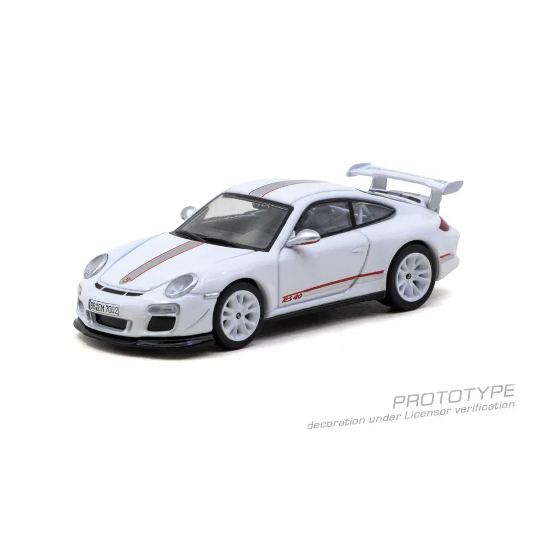 *PRE-ORDER* Porsche diecast 911 GT3 RS 4.0 (997.2) Chance of Chase Car, 1:64 Scale (White) — image 2