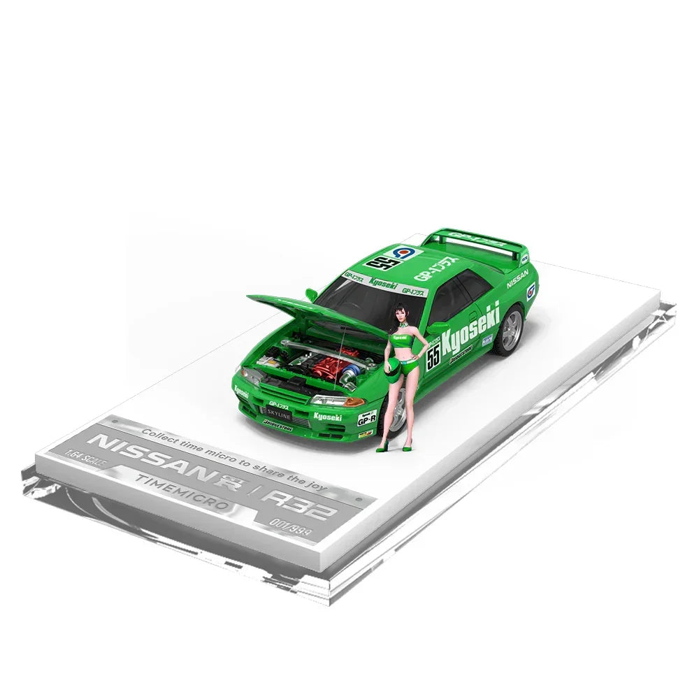Nissan GTR R32 - Green No. 55 - Figure Edition, 1:64 Scale — image 3