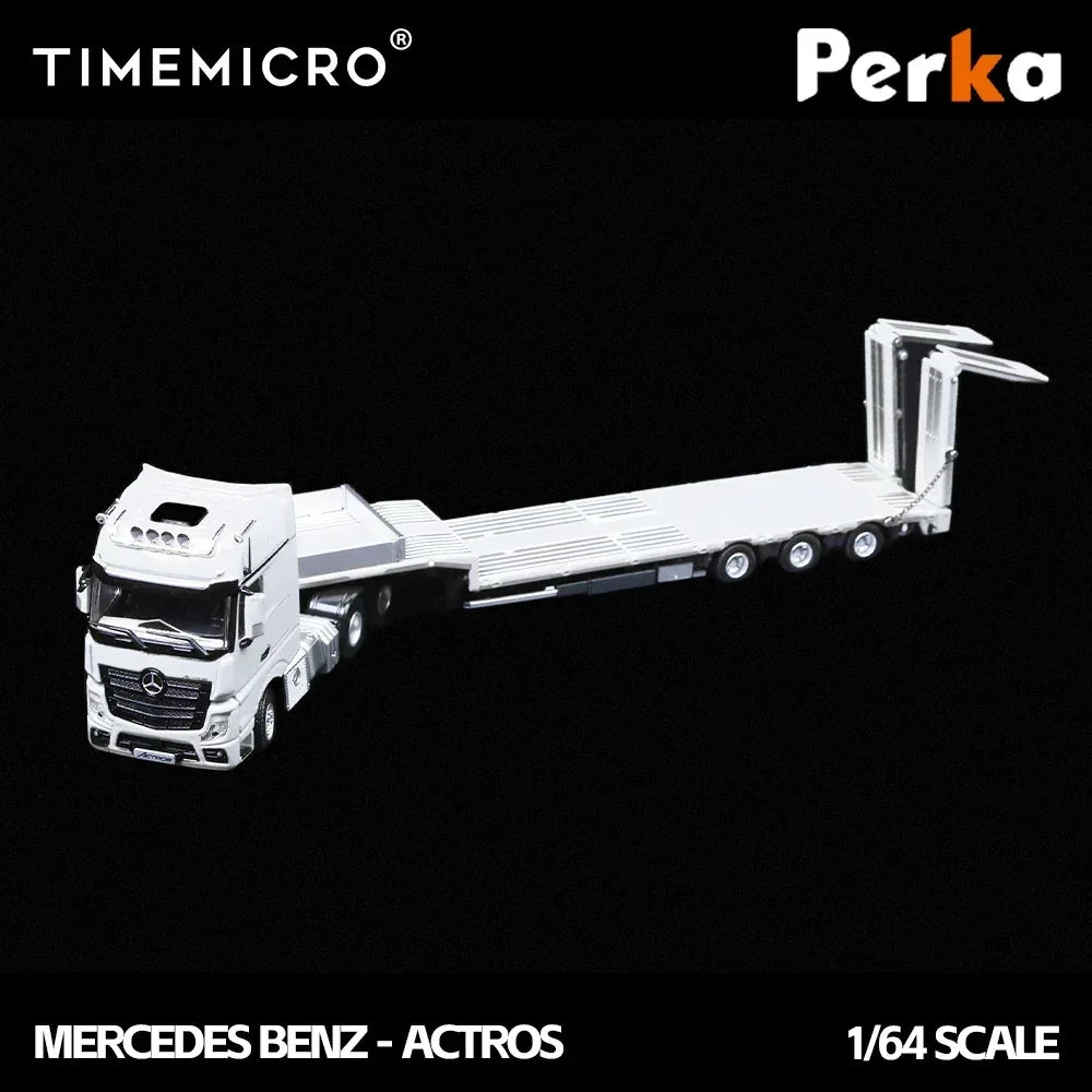 Mercedes-Benz Mercedes-Benz Trailer Transporter, 1:64 Scale (White) — image 2