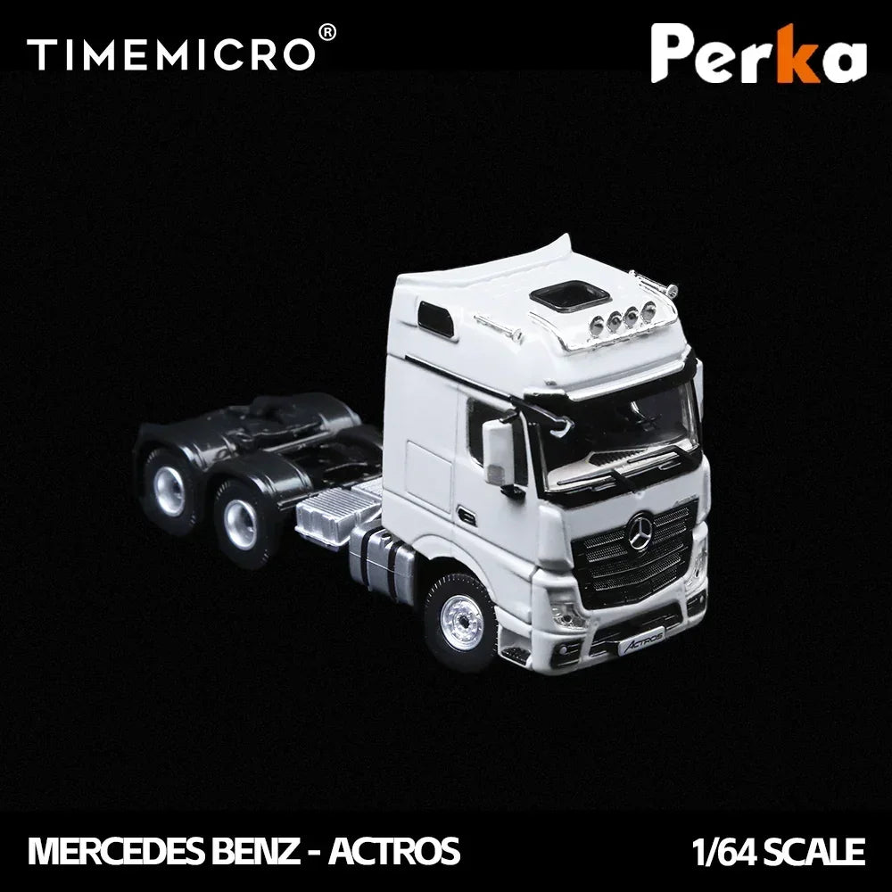 Mercedes-Benz Mercedes-Benz Trailer Transporter, 1:64 Scale (White) — image 4