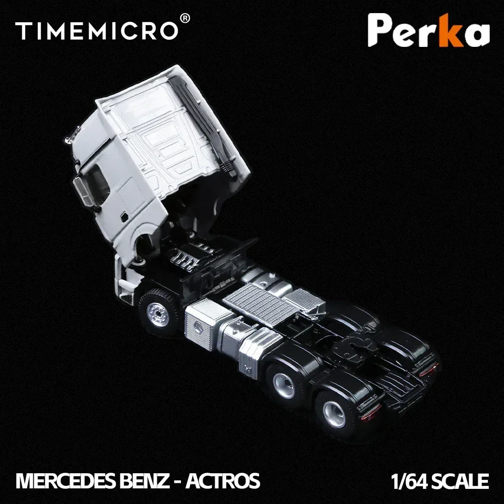 Mercedes-Benz Mercedes-Benz Trailer Transporter, 1:64 Scale (White) — image 3