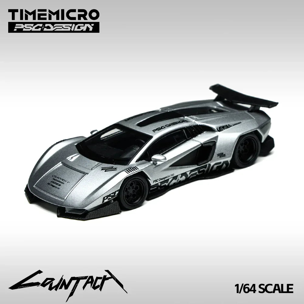 Lamborghini Contache V-Matte Silver Grey Exhibition Edition(Limited to 999), 1:64 Scale — image 2