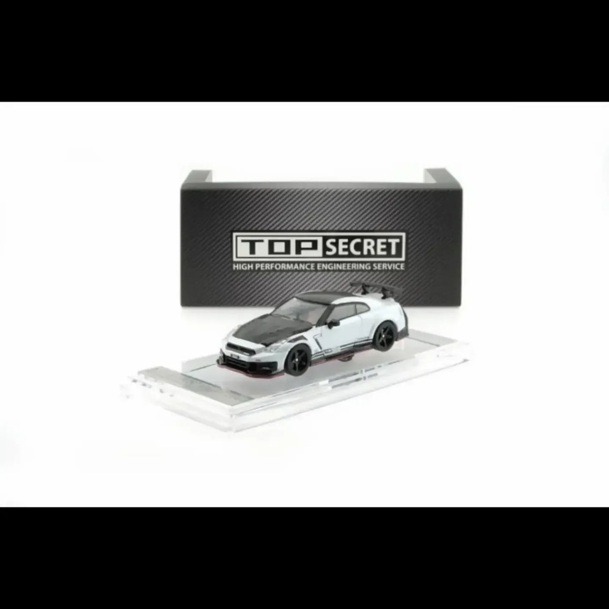 *TMCS 2026* Top Secret 35GT-R White Pearl Matte with Carbon Bonnet, 1:64 Scale — image 3