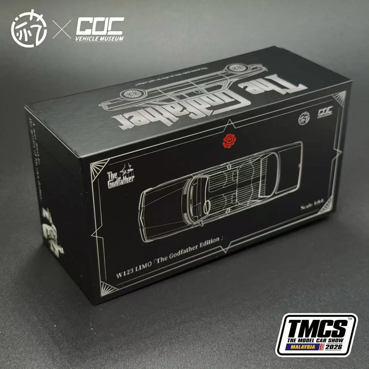 Mercedes Benz W123 LIMO - The Godfather Edition, 1:64 Scale (Black) — image 3