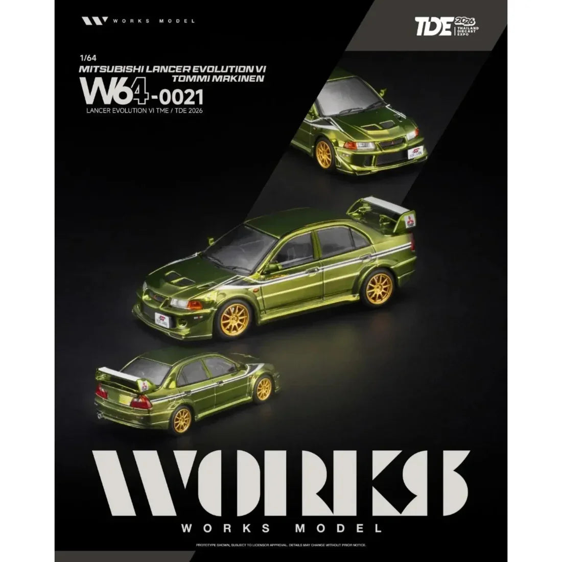 *TDE 2026* Lancer Evolution VI TME (Tommi Makinen Edition), 1:64 Scale — image 1